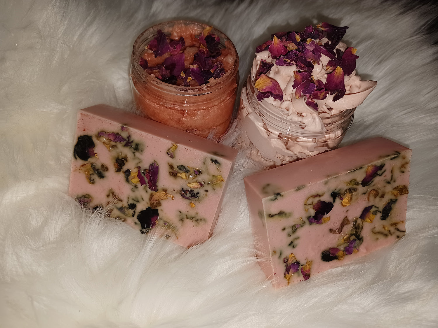 Indulge in the luxury of our handmade products. These items caters to every skin type. They are made with 100% natural ingredients.